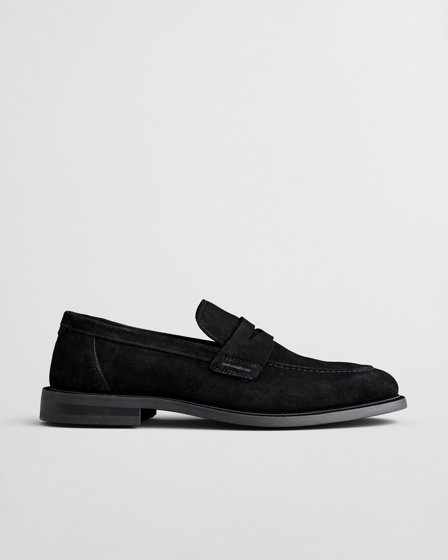 lozham suède loafers - zwart