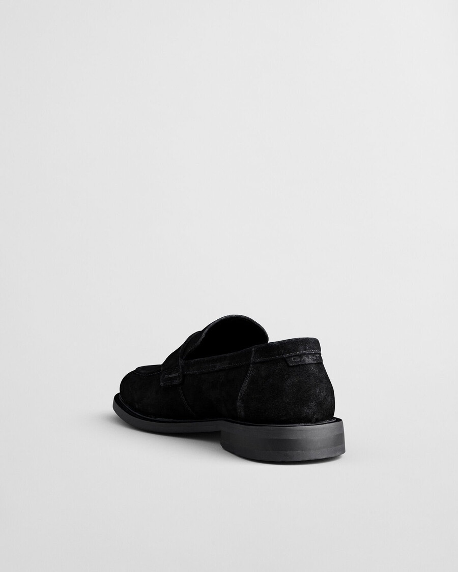 lozham suède loafers - zwart