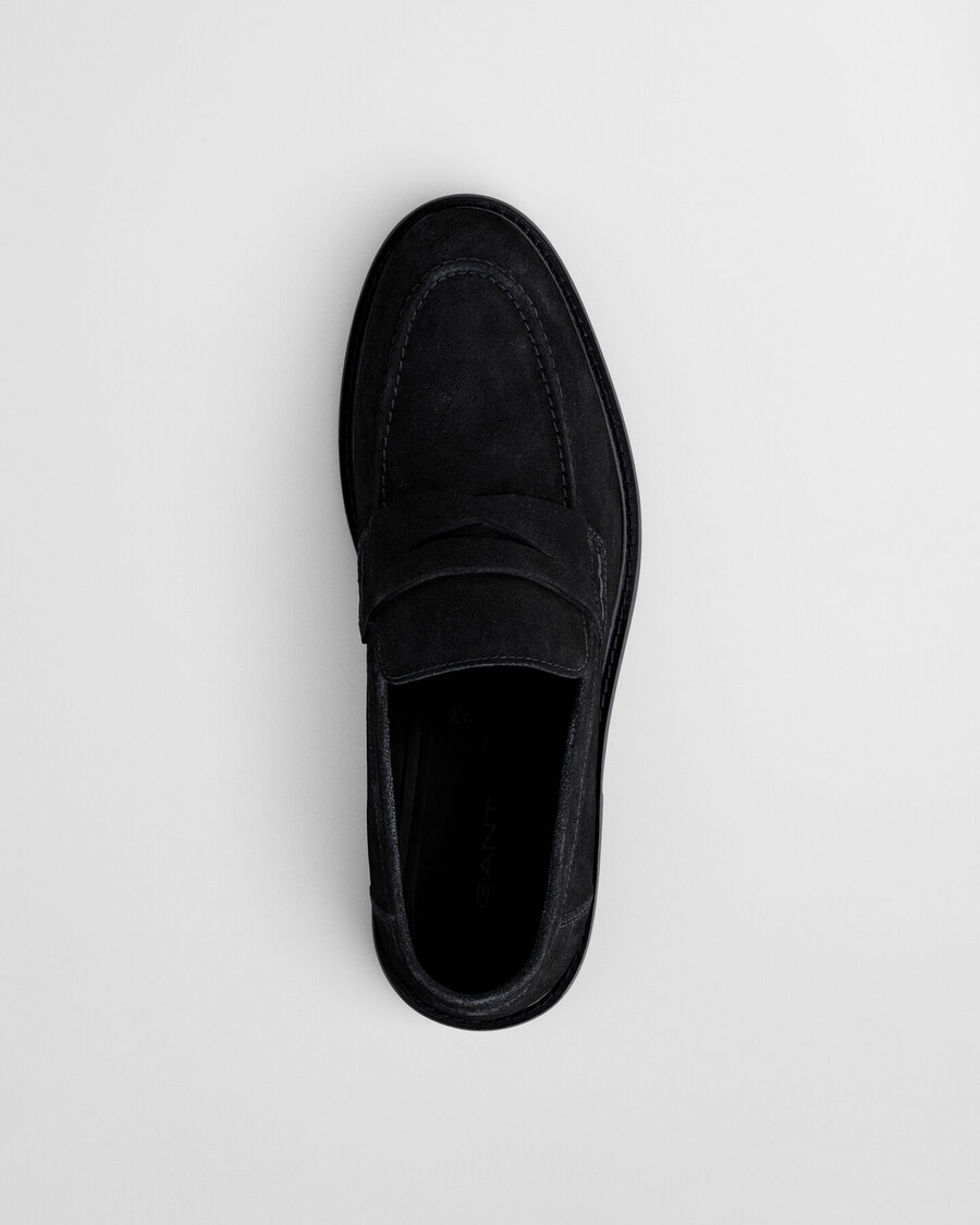 lozham suède loafers - zwart