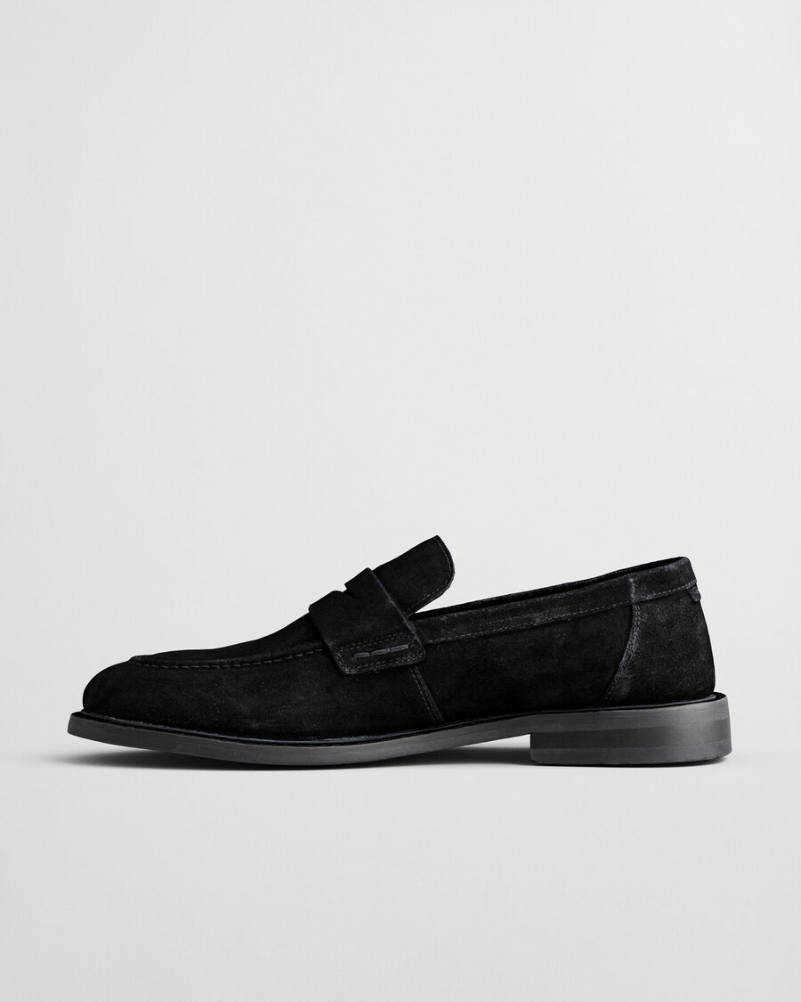 lozham suède loafers - zwart