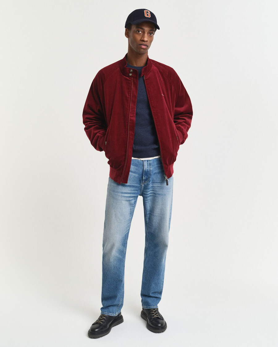 superfijne lamswollen trui met ronde hals - donkerblauw gemêleerd