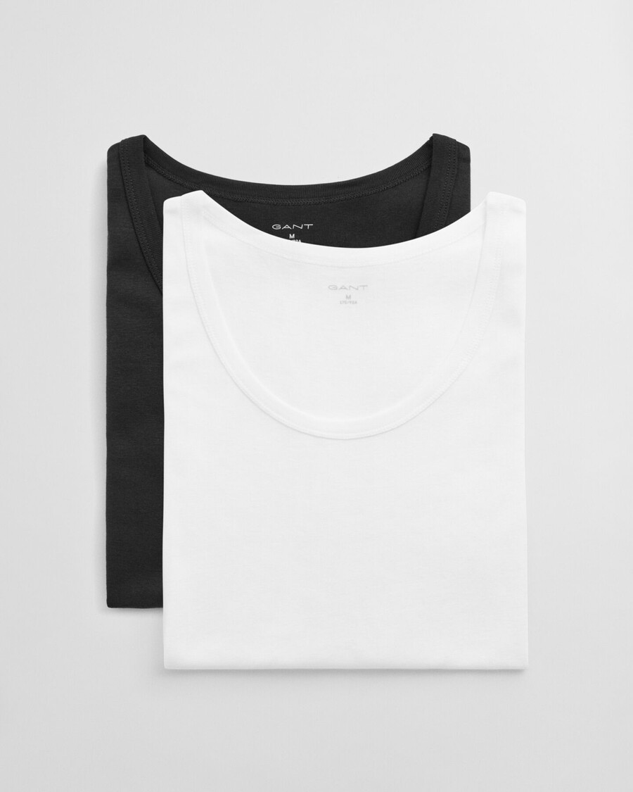 2-pack tanktops - zwartwit