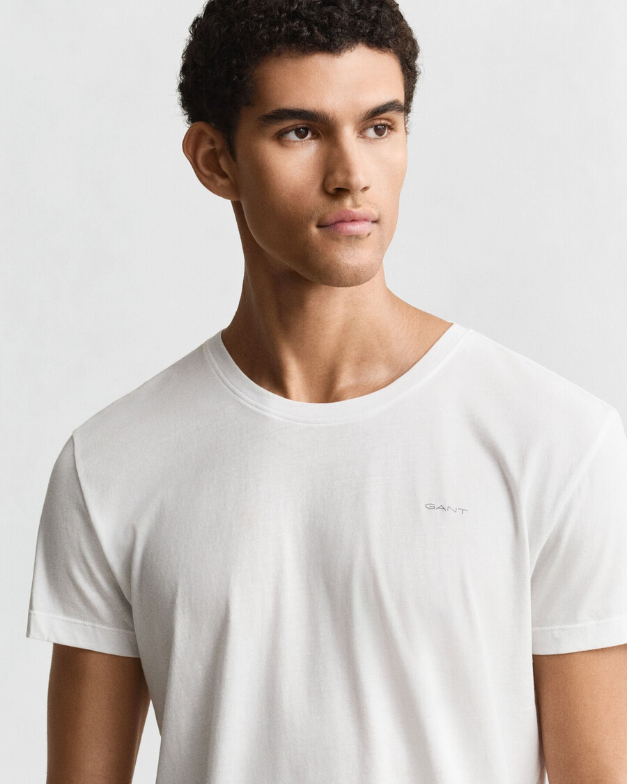 2-pack t-shirts met ronde hals - wit