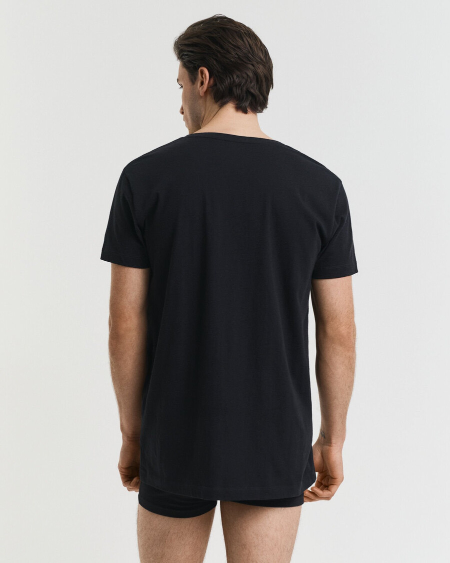 set van 2 t-shirts met ronde hals - zwartwit