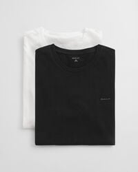 set van 2 t-shirts met ronde hals - zwartwit