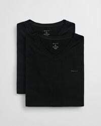 2-pack v-hals t-shirts - zwart