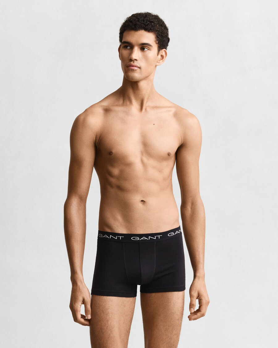 3-delige boxershortset - zwart