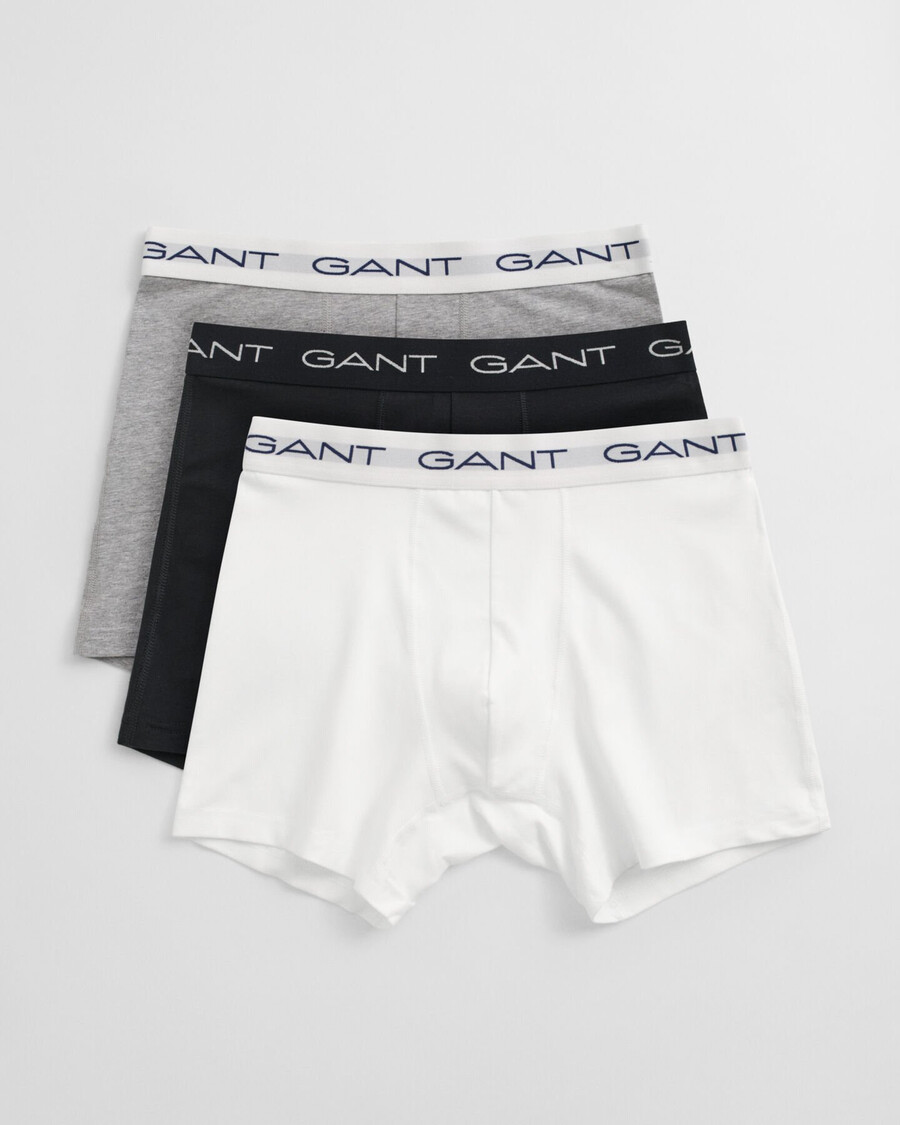 set van 3 boxershorts - lichtgrijs gemêleerd