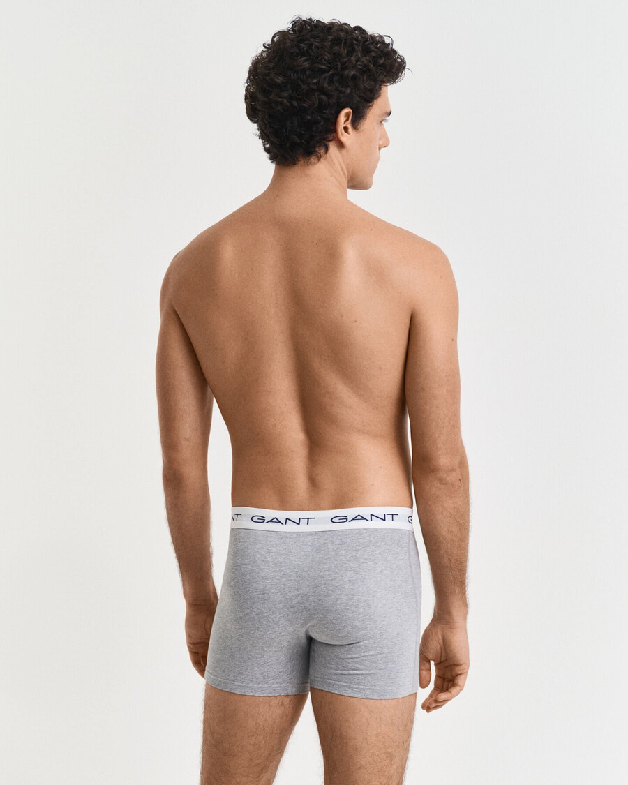 set van 3 boxershorts - lichtgrijs gemêleerd