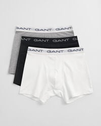 set van 3 boxershorts - lichtgrijs gemêleerd