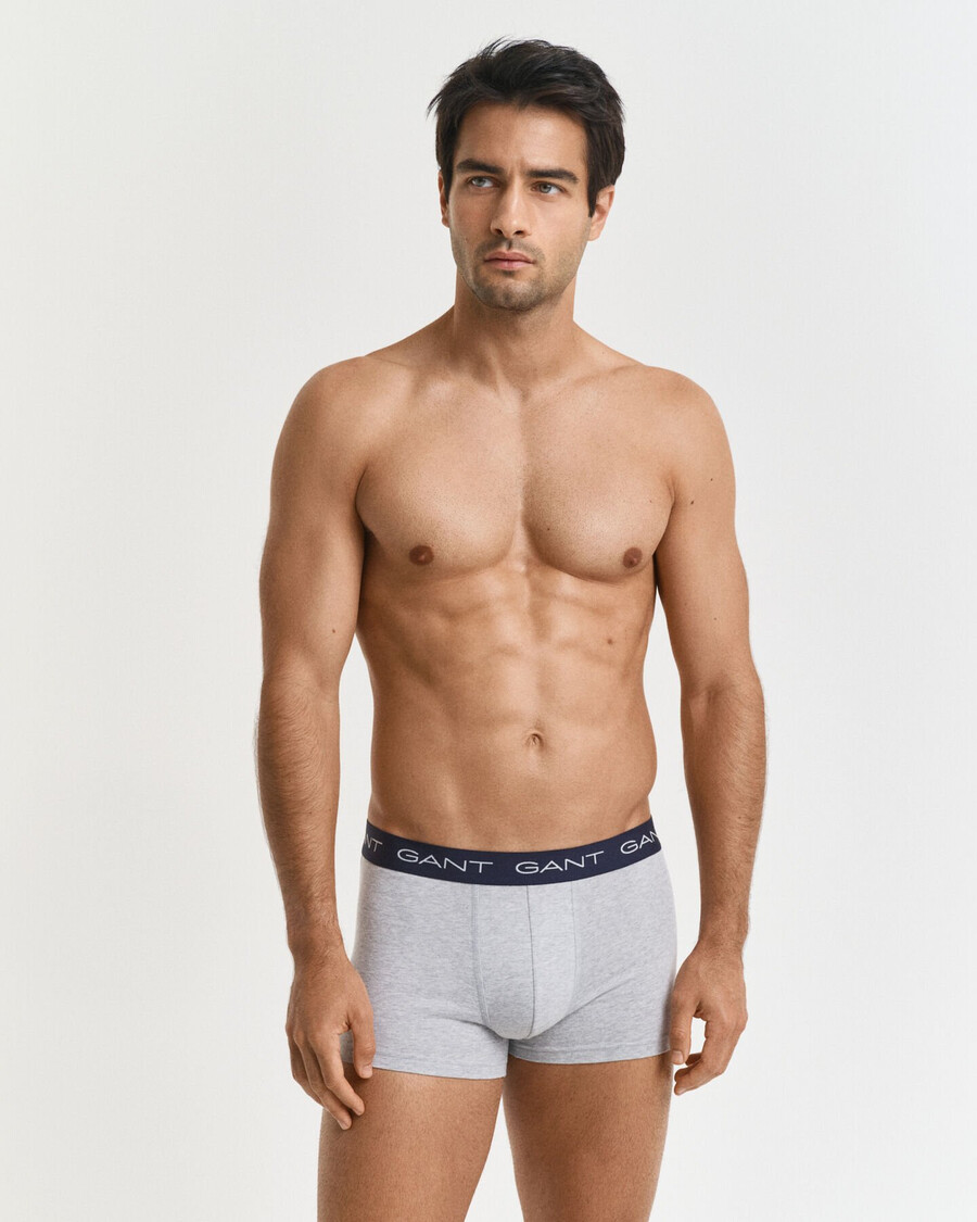 3-delige boxershortset - lichtgrijs gemêleerd