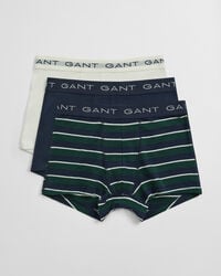 set van 3 gestreepte boxershorts - tartan groen