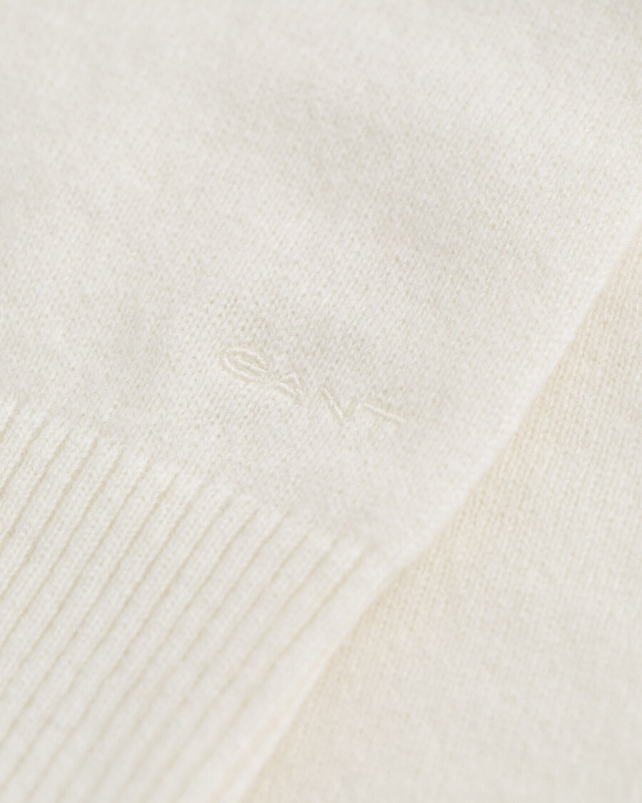 superfijne lamswollen coltrui - crème