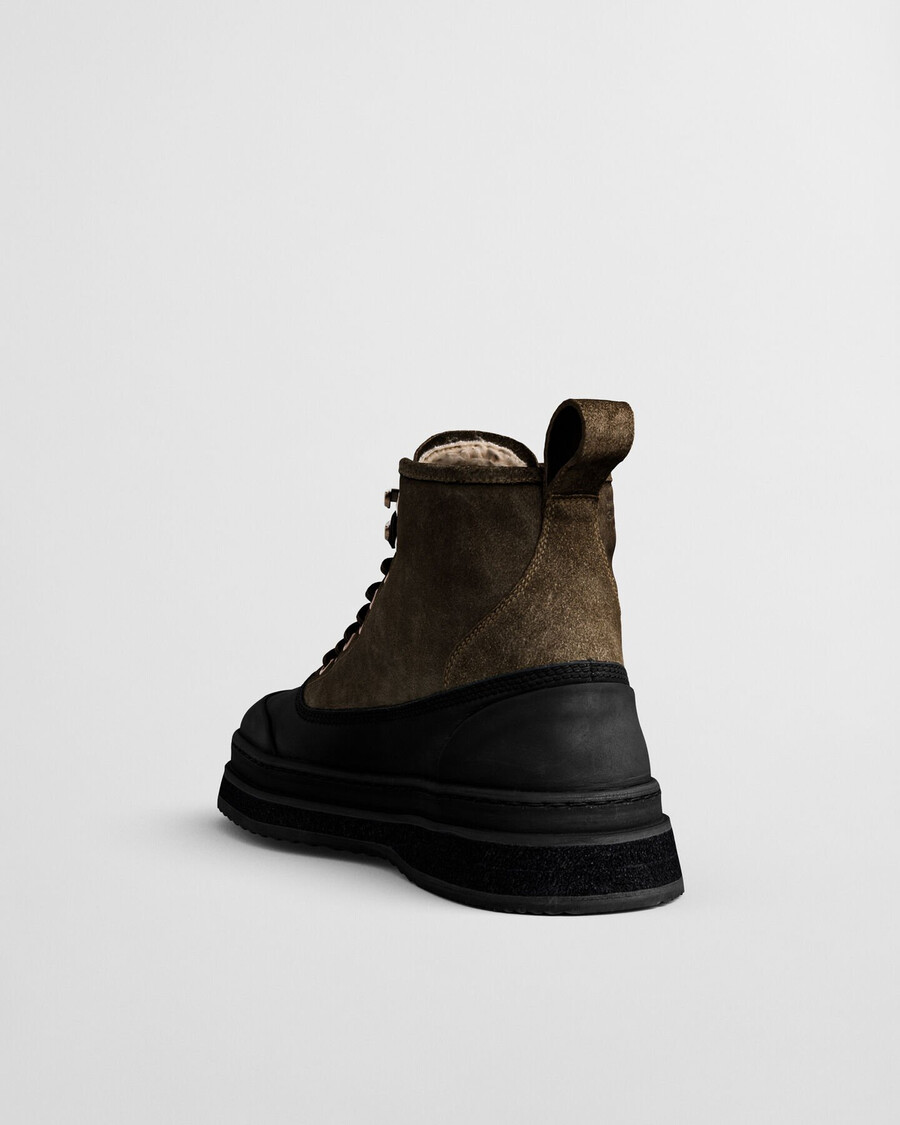 blistown suède veterschoenen - warm kaki