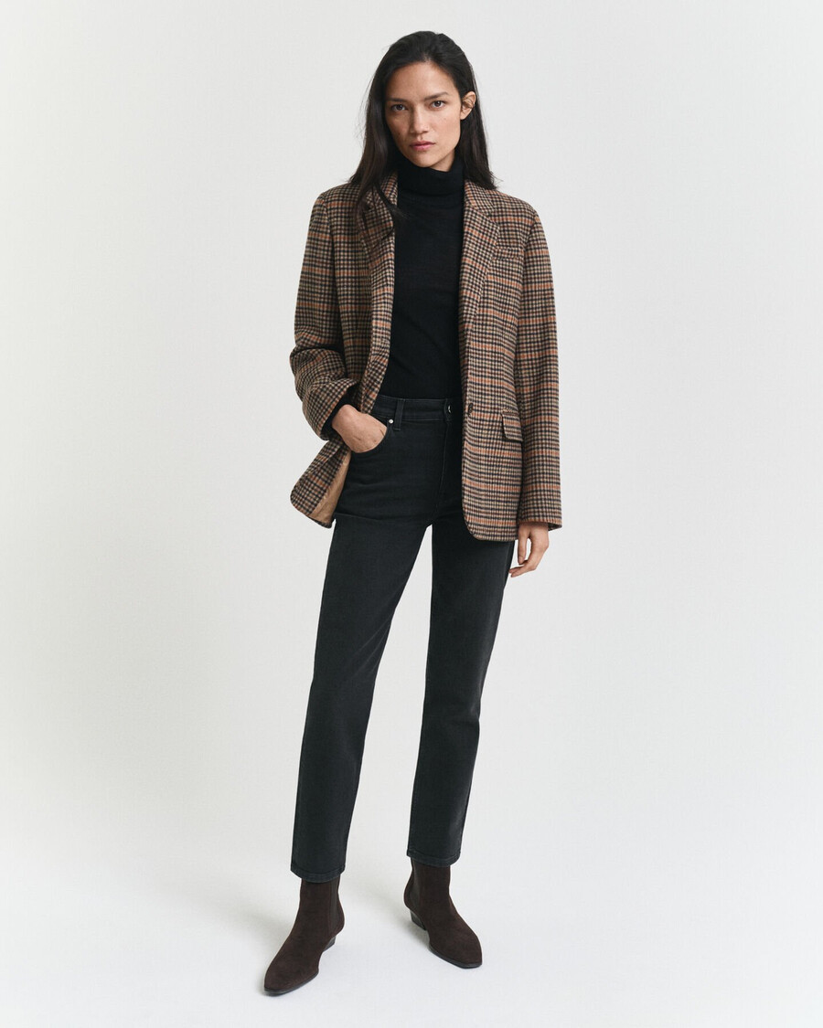 nauwsluitende cropped zwarte jeans - zwart met een gedragen look