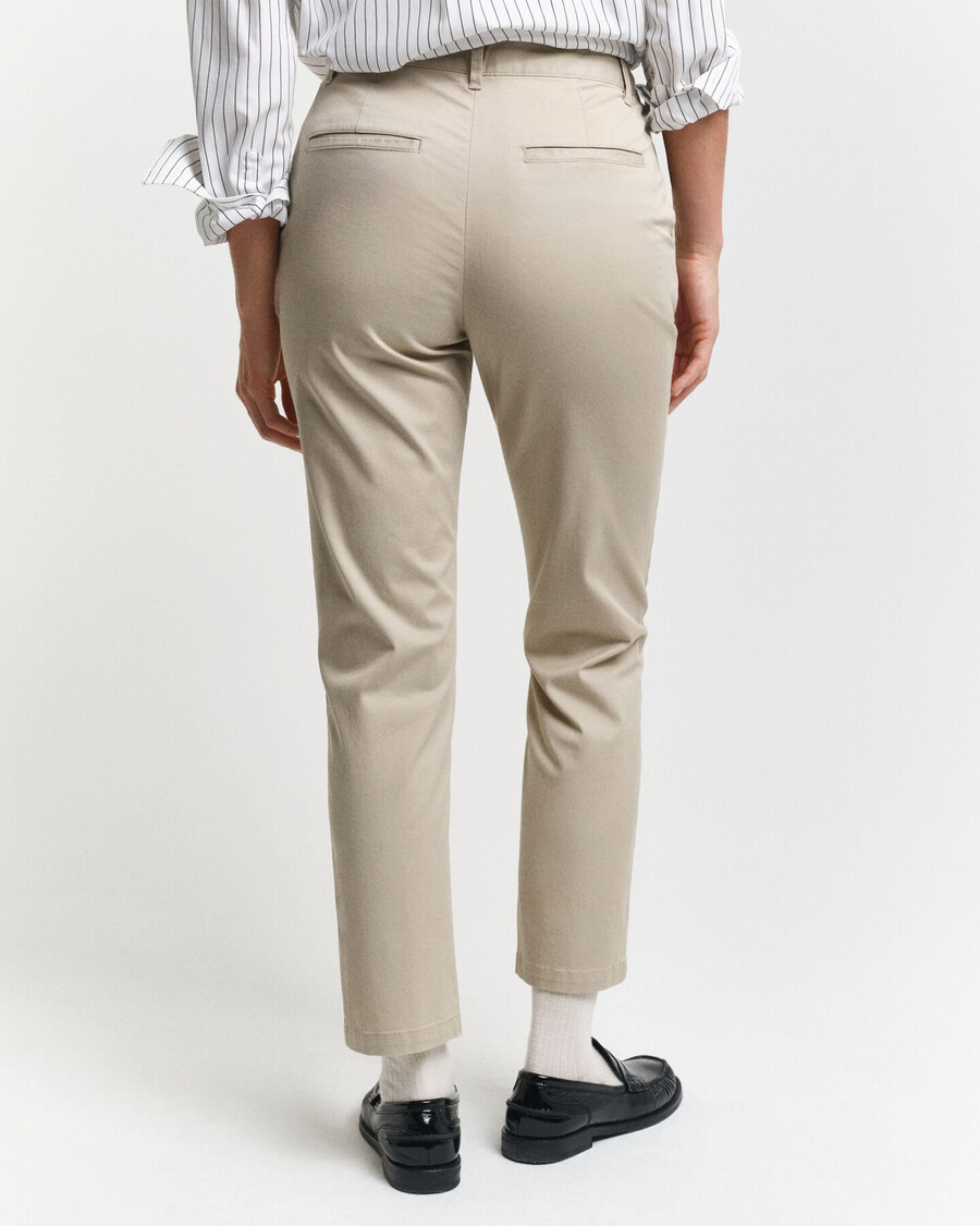 slim fit chinos - droog zand