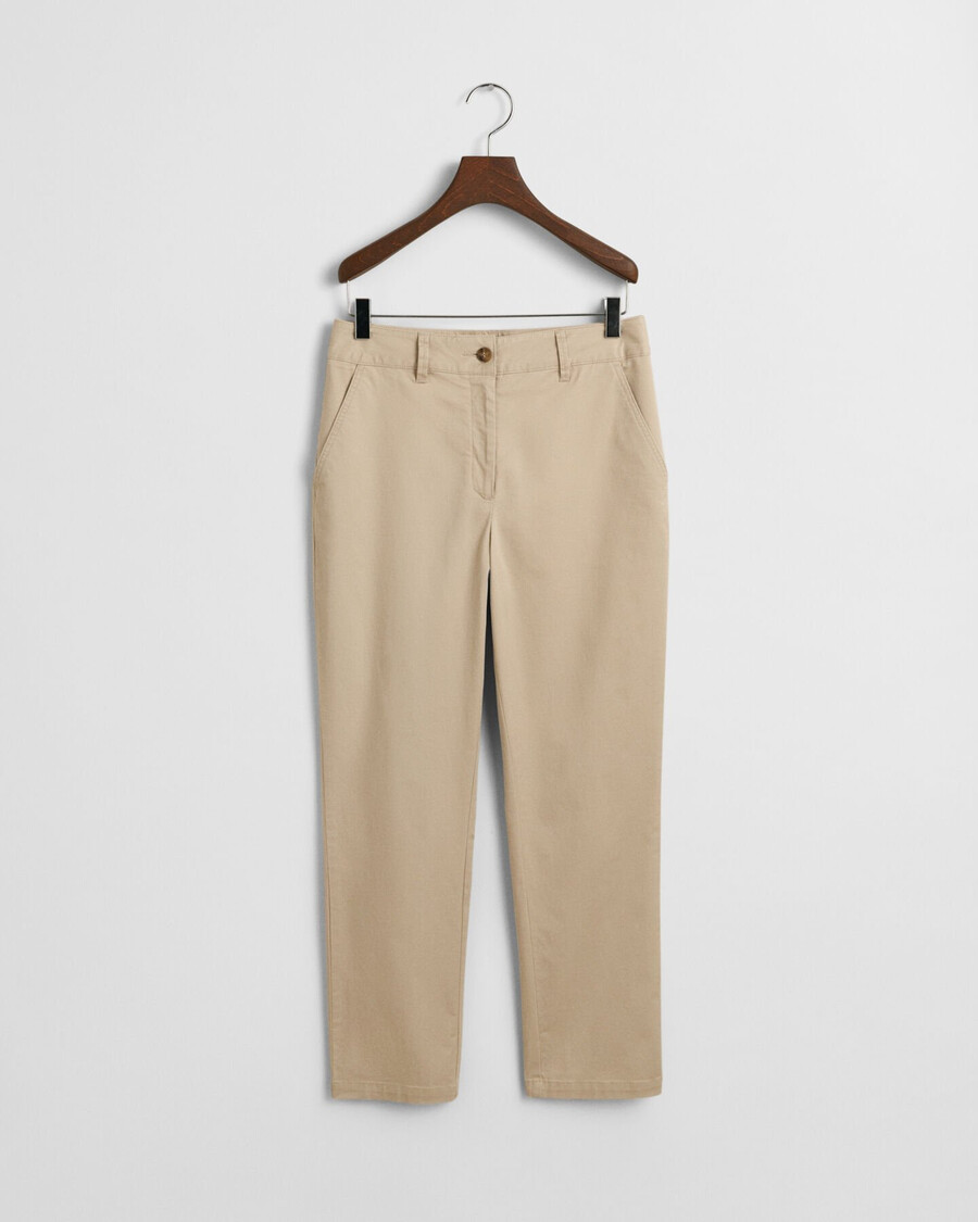 slim fit chinos - droog zand