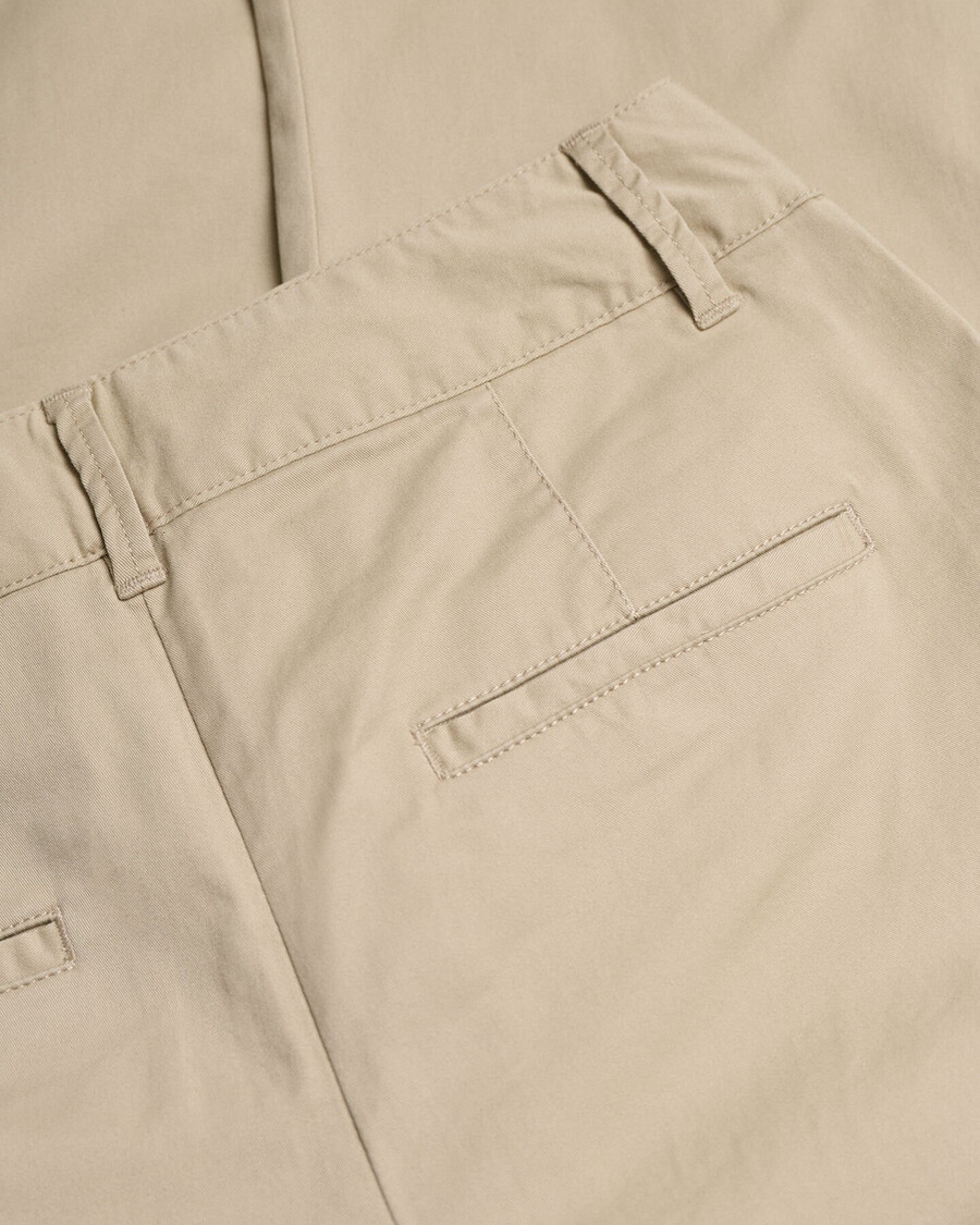 slim fit chinos - droog zand