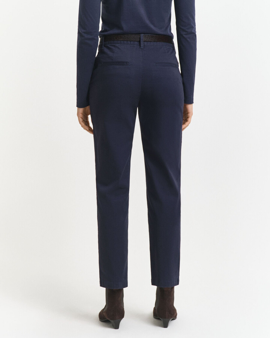 slim fit chinos - avondblauw