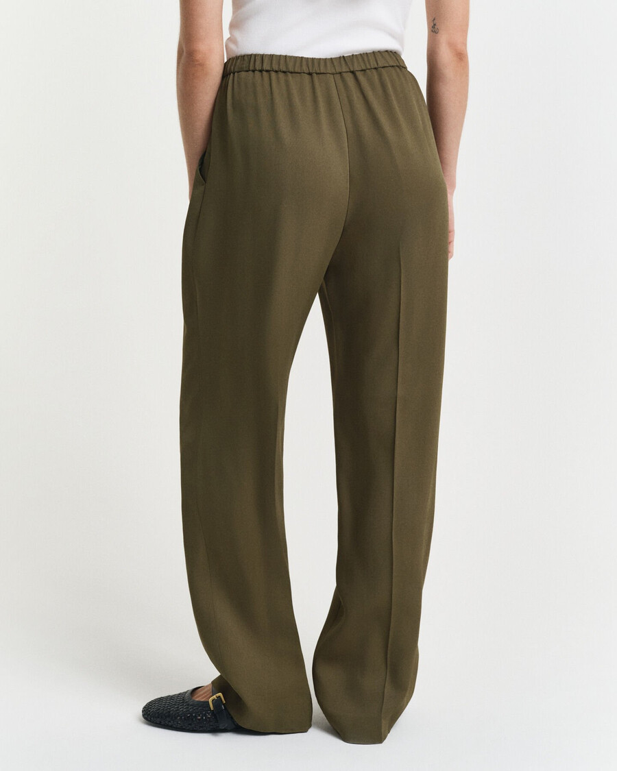 fluid pants - mosgroen