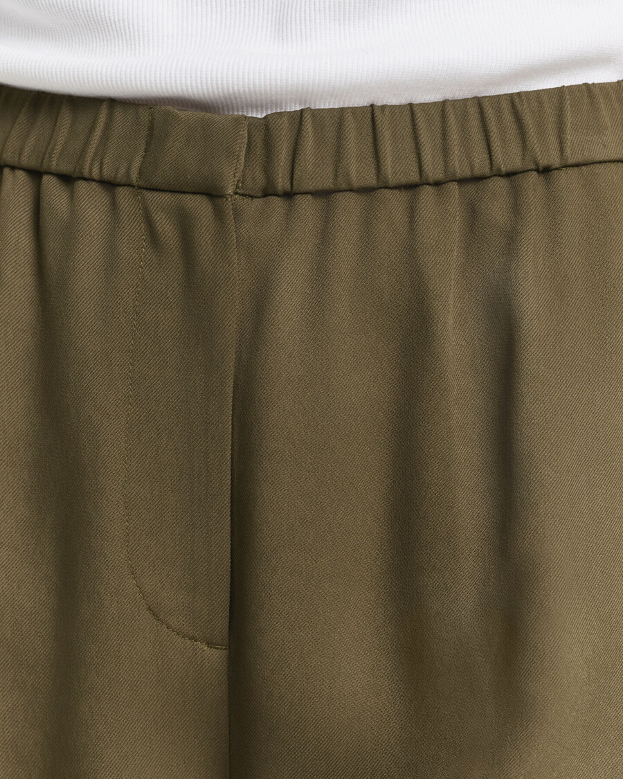 fluid pants - mosgroen