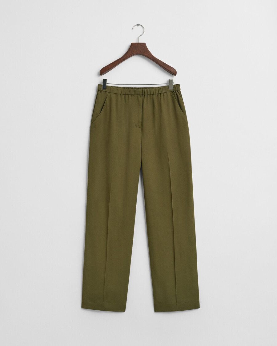 fluid pants - mosgroen