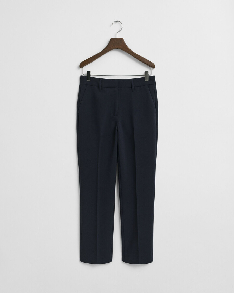 slim fit fluid pantalon - avondblauw