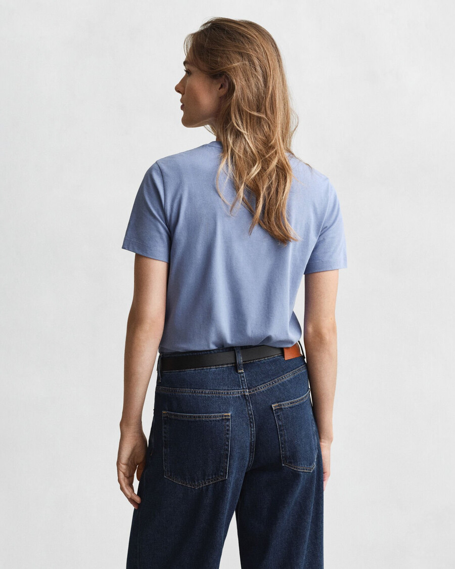 shield t-shirt - vervaagde denim