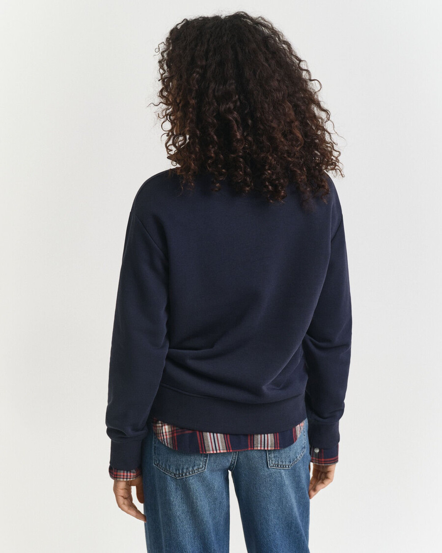 shield half zip sweatshirt - avondblauw