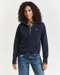 shield half zip sweatshirt - avondblauw