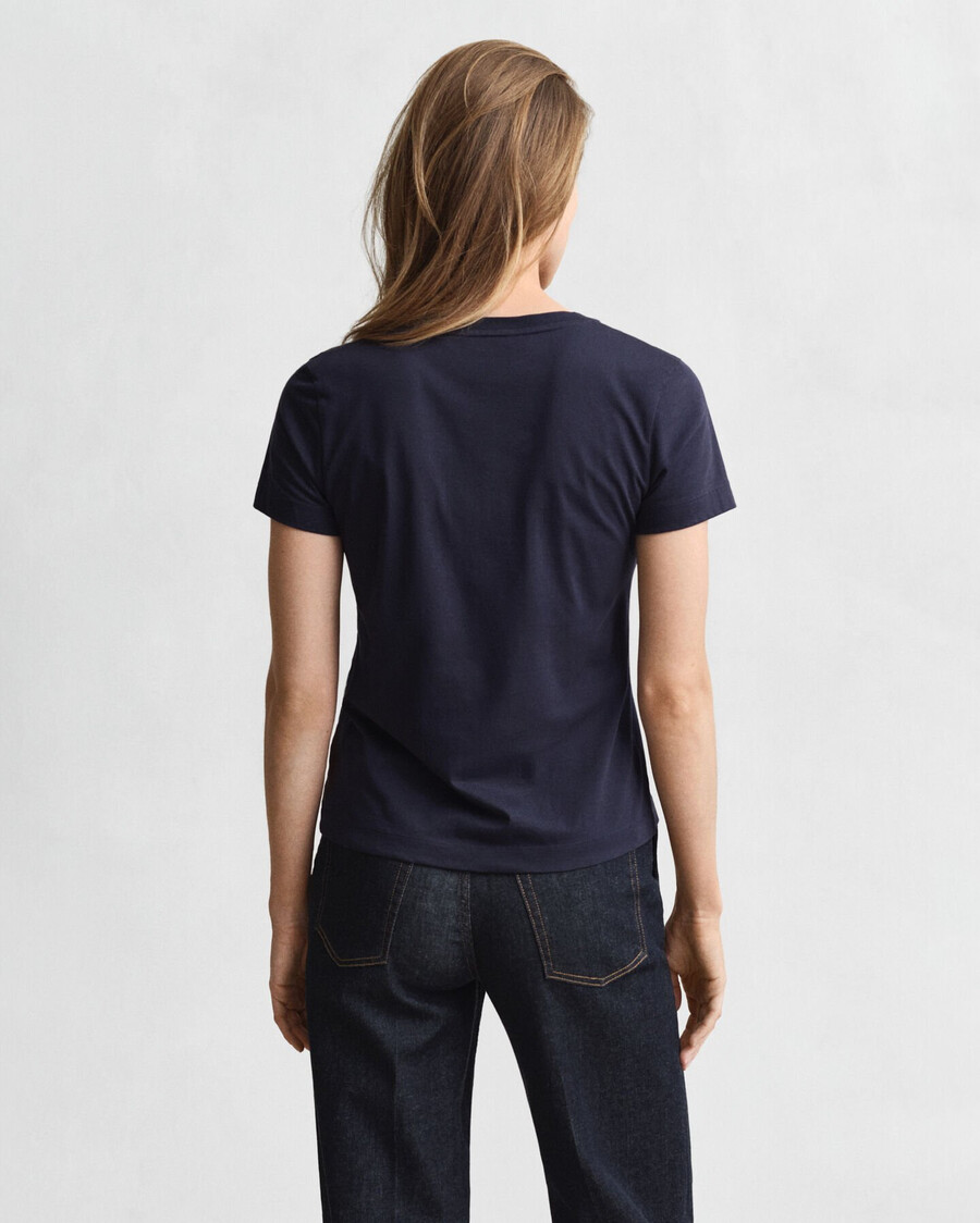 shield v-hals t-shirt - avondblauw