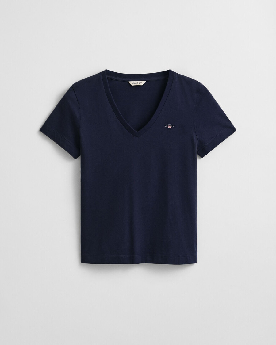 shield v-hals t-shirt - avondblauw