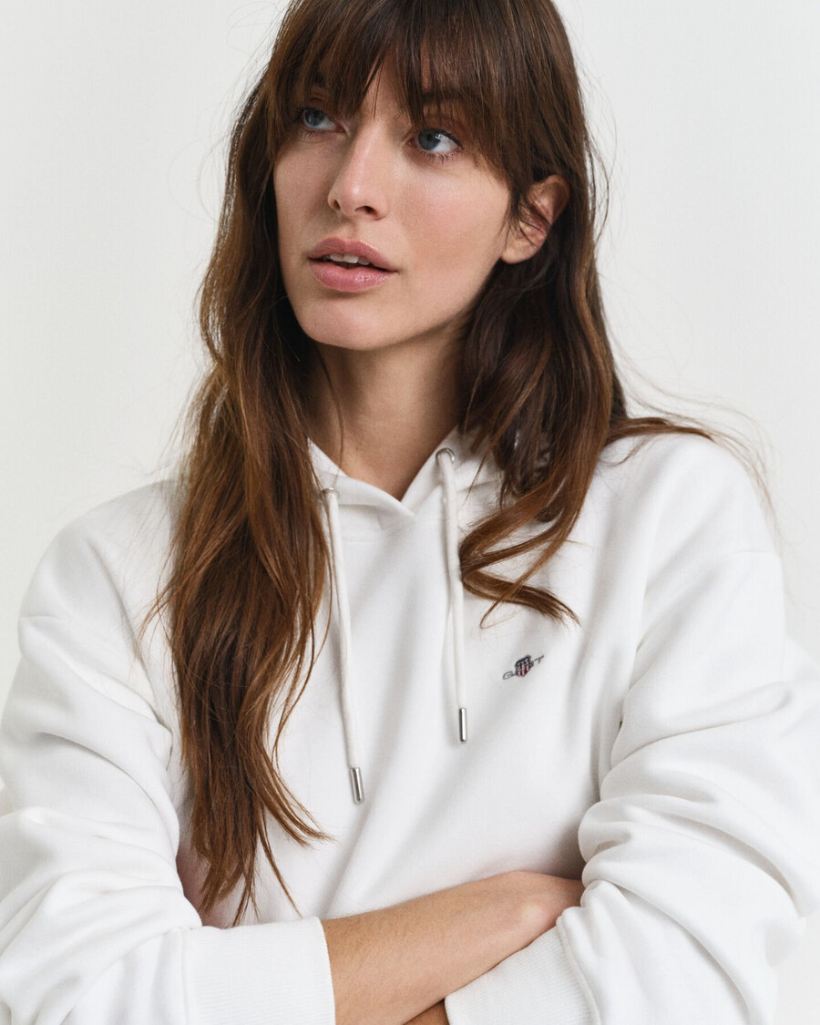 shield hoodie - eggshell