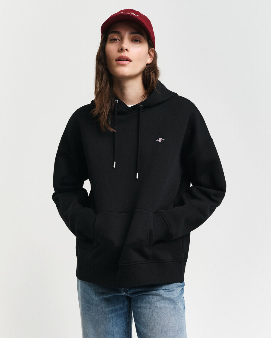 shield hoodie - zwart