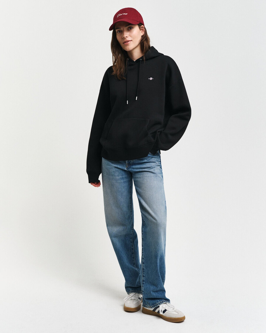 shield hoodie - zwart