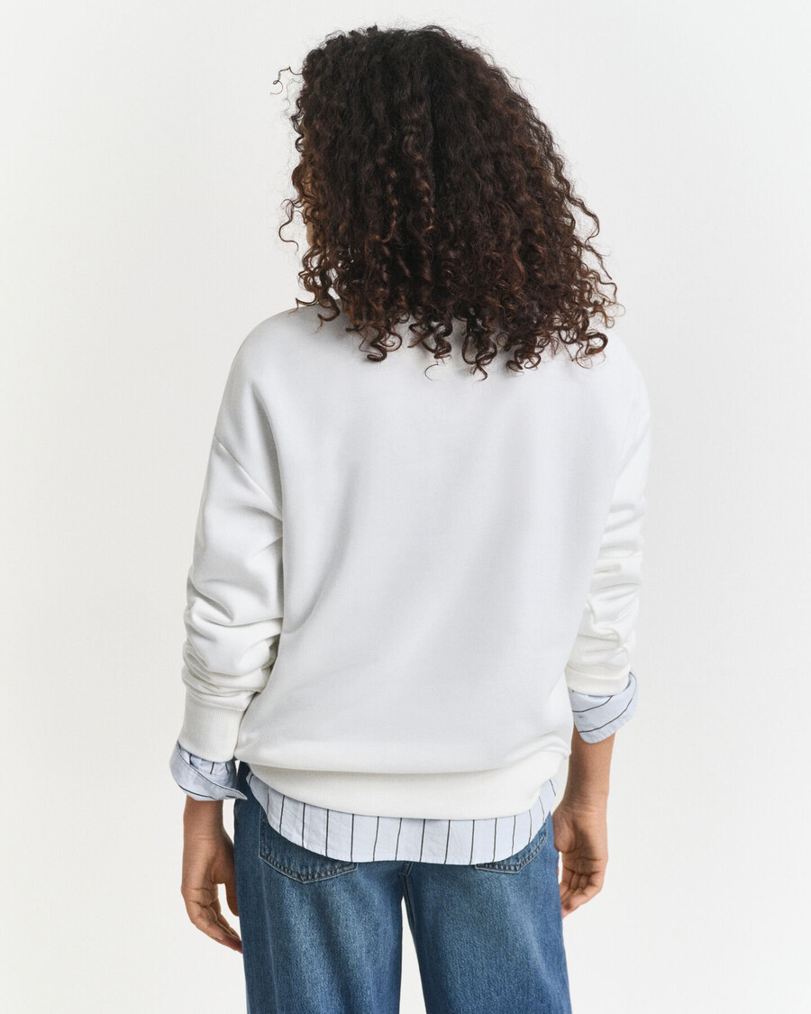 shield crew neck sweatshirt - eierschaal