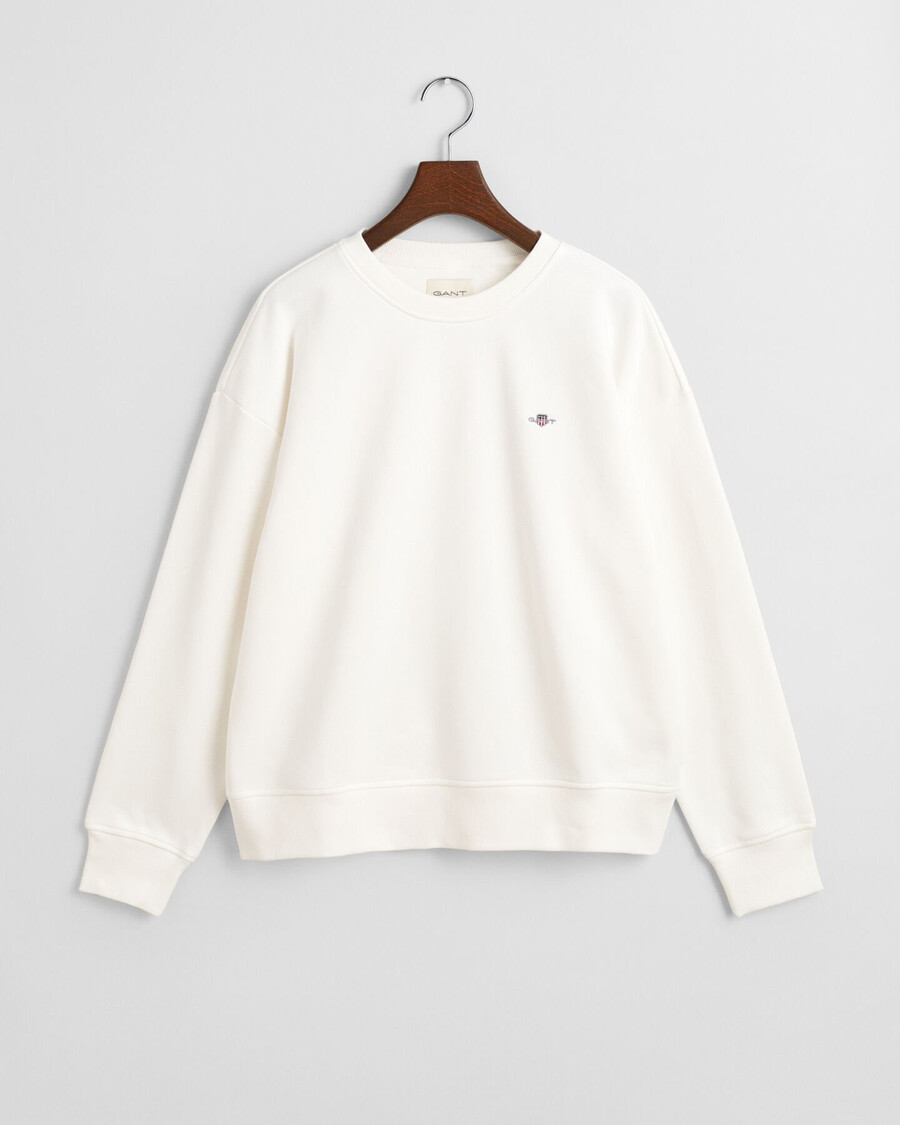 shield crew neck sweatshirt - eierschaal