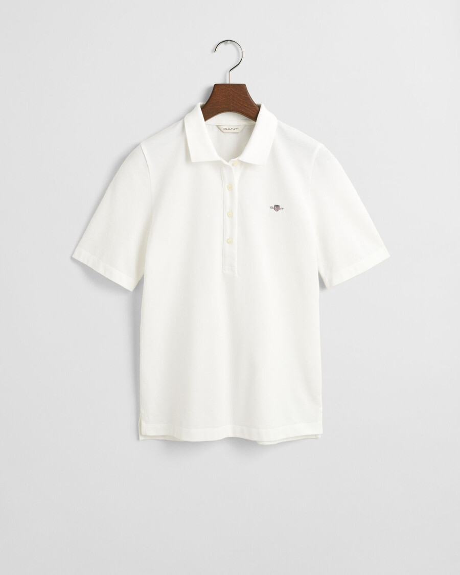 shield piqué polo shirt - eierschaal