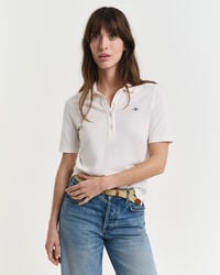 shield piqué polo shirt - eierschaal