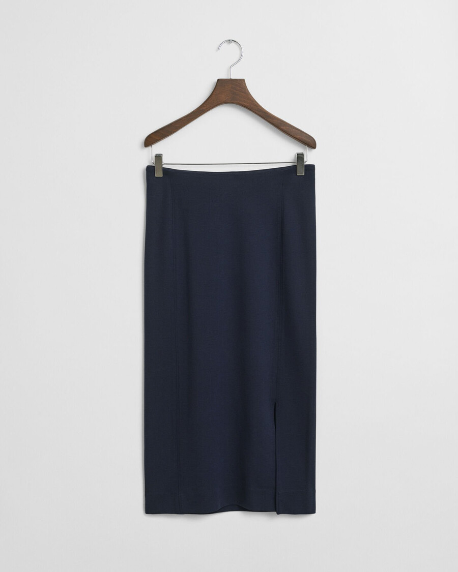 jersey kokerrok - avondblauw