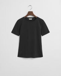 licht katoenen t-shirt - zwart