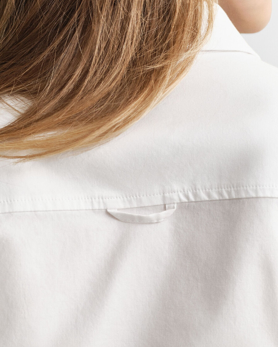 slim fit oxford stretch shirt - wit