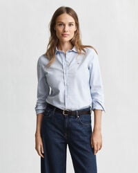 slim fit oxford stretch shirt - lichtblauw