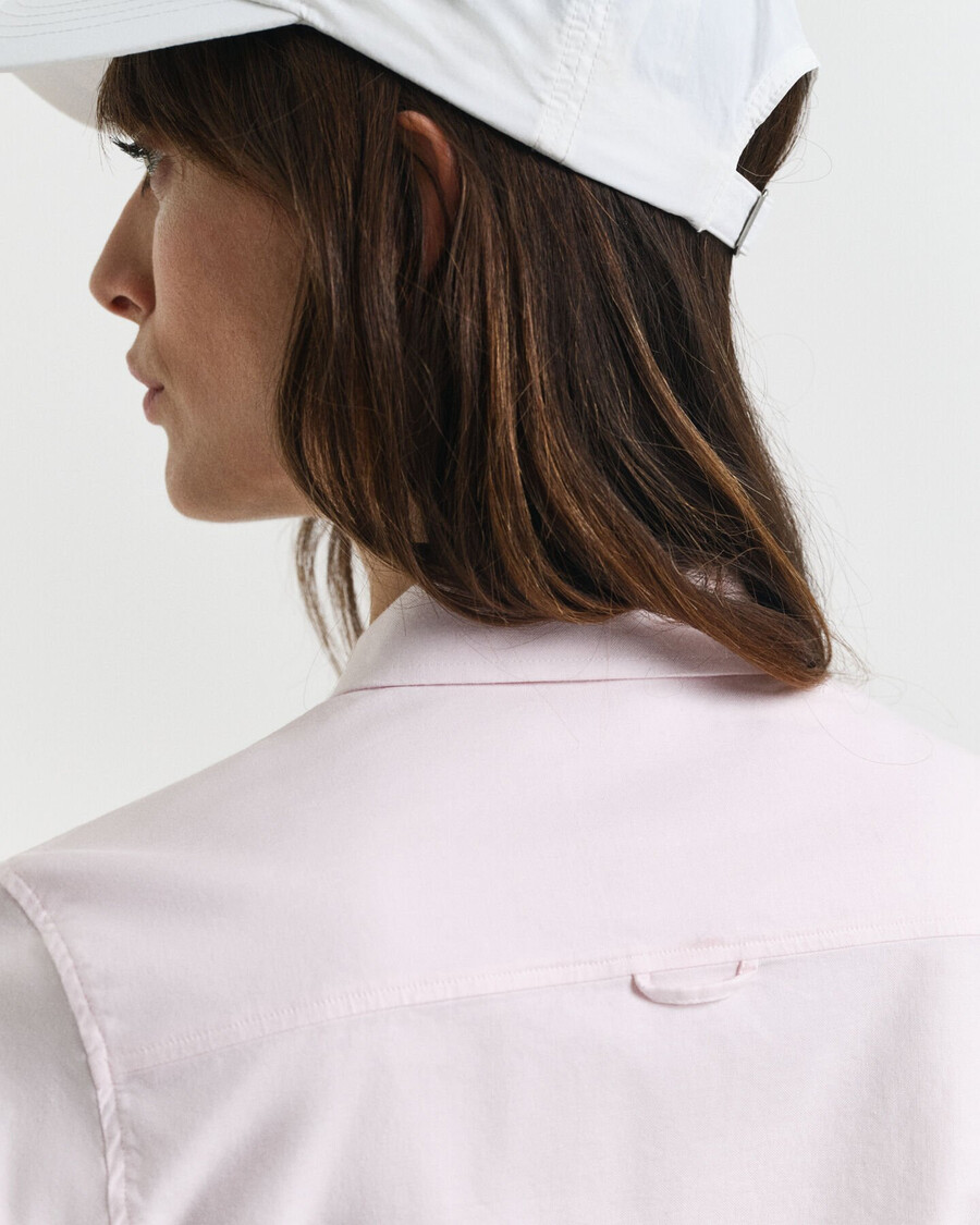 slim fit oxford stretch shirt - lichtroze