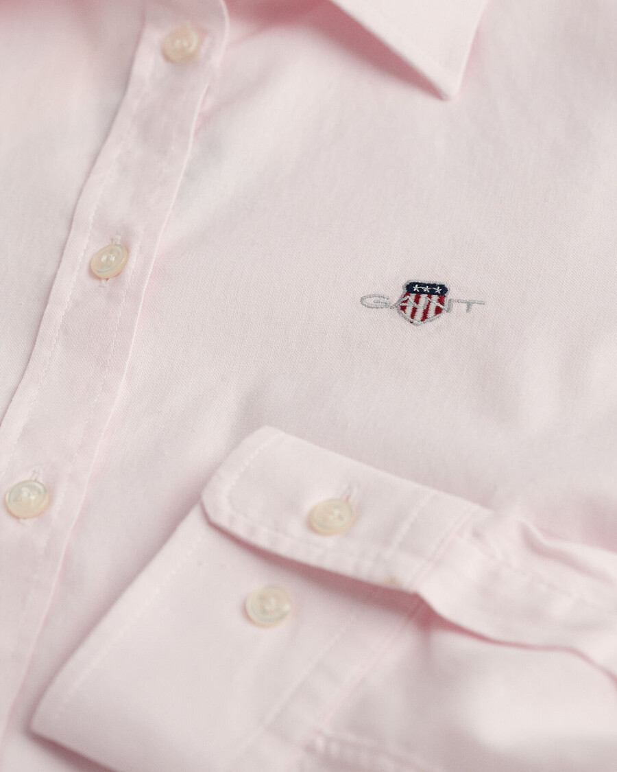 slim fit oxford stretch shirt - lichtroze