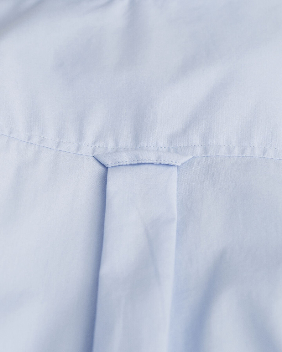 klassiek poplin overhemd met relaxte pasvorm - lichtblauw