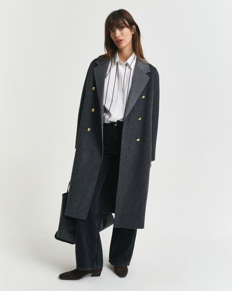 oversized klassiek gestreept poplin overhemd - perzisch blauw