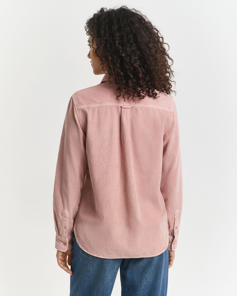 corduroy overhemd met normale pasvorm - dusty rose