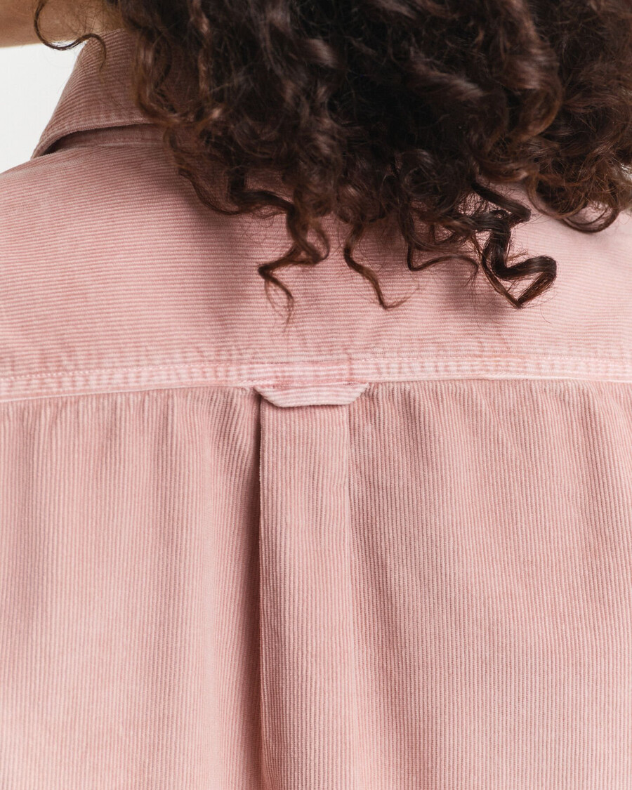 corduroy overhemd met normale pasvorm - dusty rose