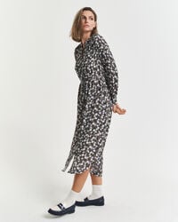 jurk met bloemenprint - klassiek blauw